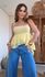 Blusa Bata Eleni Amarelo Mantega
