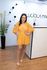Macaquinho Eduarda Laranja em Renda | Sofisticação Delicada e Elegância Jovial do 36 ao 44
