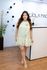 Vestido Eliza Flor Verde em Crepe Seda | Elegância e Delicadeza do 36 ao 44 