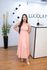 Vestido Marcela Midi em Crepe Seda Coral | Elegância Minimalista e Versatilidade do 36 ao 44 
