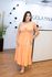 Vestido Marcela Midi em Crepe Seda Laranja | Elegância Minimalista e Versatilidade do 36 ao 44
