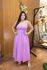 Vestido Maria Midi Crepe Duna Lilás | Decote Princesa, Bojo e Corte Assimétrico – Elegância e Sofisticação do 36 ao 44 