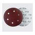 Pac 5 Discos De Lixa 120 225MM 6 Furos NAUBER
