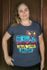 T-SHIRT VISCOSE ESTAMPADA FLOCADA CINZA