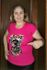 T-SHIRT VISCOSE ESTAMPADA FLOCADA ROSA