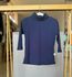 CAMISETA VISCOSE GOLA ALTA - AZUL MARINHO