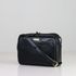 Bolsa Lizi Preto - Metal Ouro | Couro Legítimo
