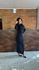 Vestido Longo Drapeado - PRETO