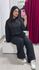 Conjunto Moletinho Risca de Giz - PRETO