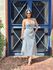 Vestido Midi Listras- AZUL
