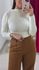Cropped Tricot Manga Bufante - OFF WHITE