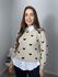 Blusa Trico Amanda Creme com Preto 