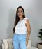 Blusa Acetinada Betina Branco