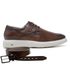 Sapato Jota Pe Casual Marrom em Couro Air Enigma + Cinto de Couro
