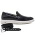 Sapato Jota Pe Casual Preto em Couro Air Sandler + Cinto de Couro