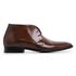 Bota Social Marrom Solado de Couro