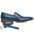 Sapato Social Azul Sky em Couro + Cinto de Couro