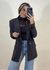 Blazer Alongado Marrom Café