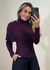 Blusa Tricot Gola Removível 