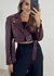 Jaqueta Cropped Couro fake