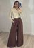 Calça pantalona Ampla com amarração 