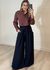 Calça pantalona Ampla com amarração