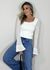 Blusa Tricot Manga tela