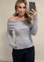 Blusa Tricot Ombro A Ombro