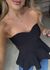 Top Tricot Tomara que caia Peplum