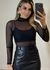 Blusa Tule Preta 