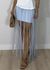 Saia Tricot Com Franjas