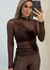 Blusa Tule Café 