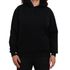 Blusa Avulsa Moletom Feminino Canguru com Capuz Preto