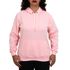 Blusa Avulsa Moletom Feminino Canguru com Capuz Rosa Bebê