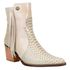 Bota Feminina Texana Country Cano Médio Snaker Marfim