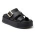 Sandália Papete Feminina Flatform Napa Preto