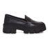 Mocassim Casual Feminino Tratorado Couro Legítimo Preto