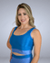 Top Cropped Line - Azul Petroleo