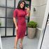 Vestido mid cacharrel marsala