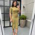 Vestido mid cacharrel verde oliva