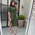 Vestido mid cacharrel verde militar