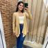 Cardigan classic areia