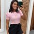 Blusa manga princesa rosé