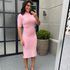 vestido mid cacharrel rosé