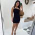 Vestido fivela preto