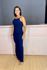 vestido longo costa nua marinho