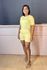 conjunto de short amarelo