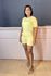 conjunto de short amarelo
