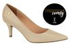 SAPATO SCARPIN FEMININO VIZZANO BEGE PELICA 