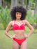Top de Biquíni Meia Taça Elana Vermelho